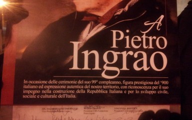 Ambrogio Sparagna a Lenola per i festeggiamenti di Pietro Ingrao