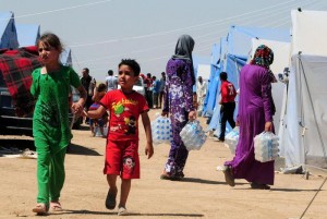 Iraqi refugees in Erbi